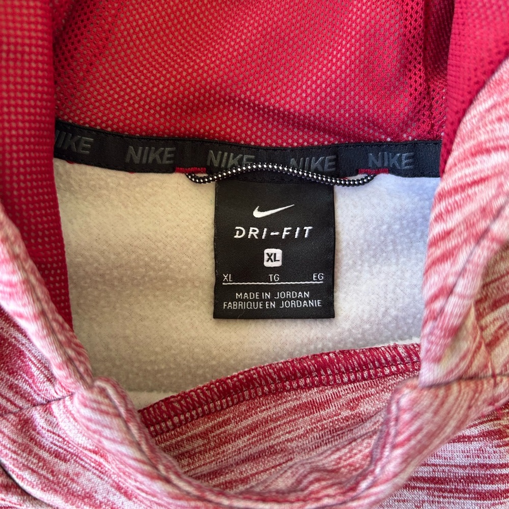 Nike Red and white dri fit Hoodie size XL - Picture 3 of 10
